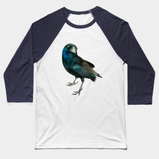 Over the Shoulder Crow Baseball T-Shirt